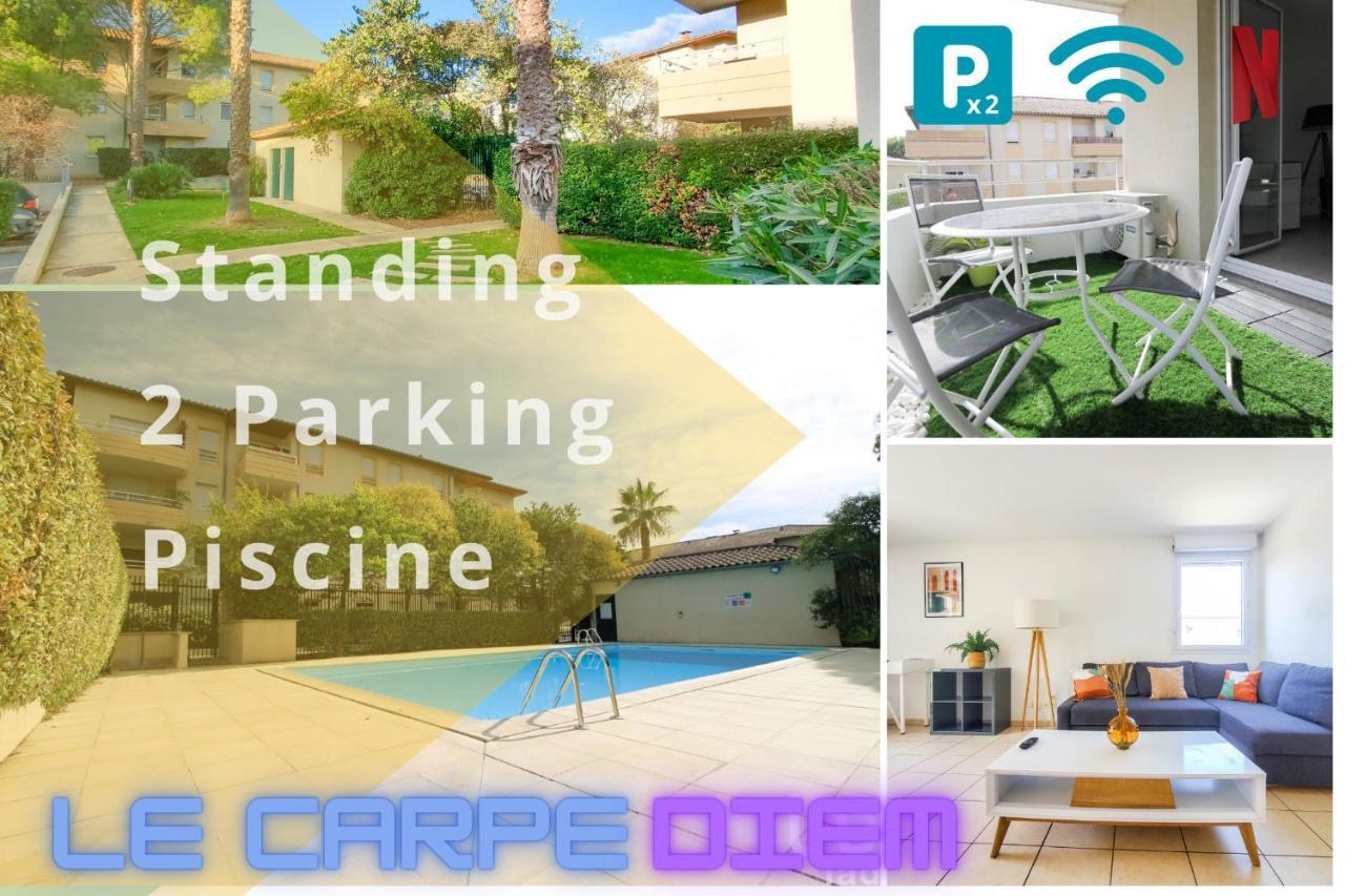 *Le Carpe Diem, Appartement 2 Chambres, Piscine, 2 Parking, Clim* Μονπελιέ Εξωτερικό φωτογραφία